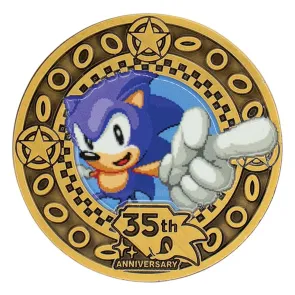 Sonic the Hedgehog Sammelmünze 35. Jubiläum Limited Edition