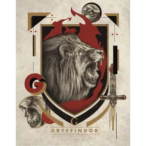 Harry Potter Kunstdruck Gryffindor 36 x 28 cm