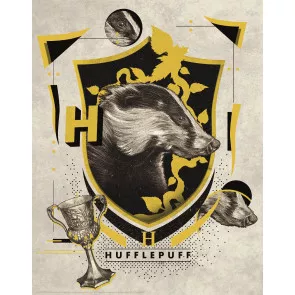 Harry Potter Kunstdruck Hufflepuff 36 x 28 cm