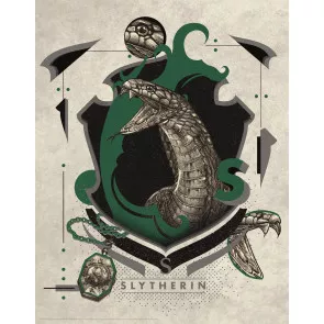 Harry Potter Kunstdruck Slytherin 36 x 28 cm