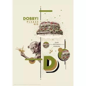 Harry Potter Kunstdruck Dobby 42 x 30 cm