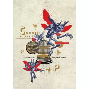 Harry Potter Kunstdruck Pixies 42 x 30 cm