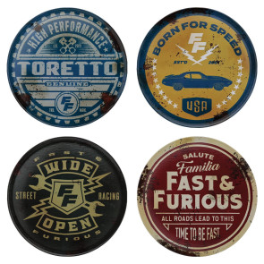 Fast & Furious Untersetzer 4er-Pack Vintage Style