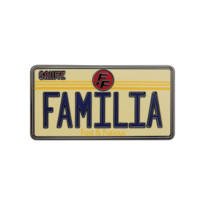 Fast & Furious Ansteck-Pin Familia License Plate