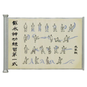 Avatar Der Herr der Elemente Replik Waterbending Scroll 