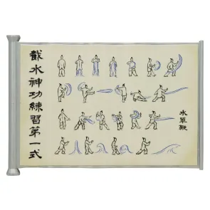 Avatar Der Herr der Elemente Replik Waterbending Scroll 