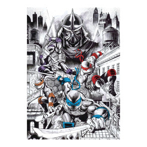 Teenage Mutant Ninja Turtles Kunstdruck 40th Anniversary Limited Edition 42 x 30 cm