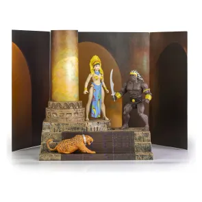 The Savage World of Frazetta Actionfiguren-Set Egyptian Queen & The Guard (Museum Edition) 14 cm