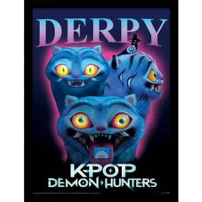KPop Demon Hunters Collector Print Poster im Rahmen Derpy