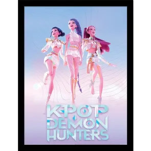 KPop Demon Hunters Collector Print Poster im Rahmen Trio