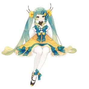 Hatsune Miku Noodle Stopper PVC Statue Hatsune Miku 2025 Chinese New Year Ver. 14 cm