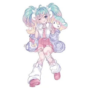 Hatsune Miku Sweet School Life PVC Figur Pastel Version 13 cm