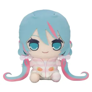 Hatsune Miku Kyurumaru Big Plüschfigur Rabbit Ear Hood Pajama 28 cm