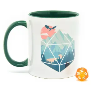 Glassstaff Geschenkbox Tasse & Würfel D20 A D20 Scene