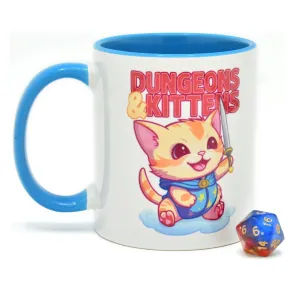 Glassstaff Geschenkbox Tasse & Würfel D20 Dungeons & Kittens