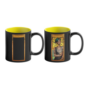 Cyberpunk 2077 Game Art Chronicles Tasse mit Thermoeffekt Judy inspired by Gustav Klimt 450 ml