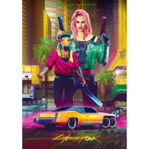 Cyberpunk 2077 Puzzle Kitsch Style (1000 Teile)                                