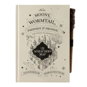 Harry Potter Premium Notizbuch A5 mit Licht Marauder's Map