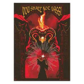 Der Herr der Ringe Leuchtendes Poster Balrog 50 x 70 cm