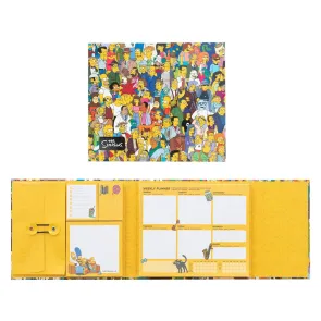 Die Simpsons Wochenplaner mit Haftnotizen 19 x 17 cm