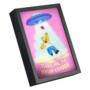 Die Simpsons Gerahmtes LED-Poster 20 x 28 cm
