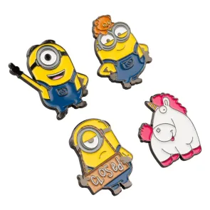 Minions Ansteck-Pins 4er Set