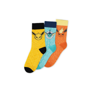 Pokémon Socken 3er-Pack Evoli Evolution 39-42