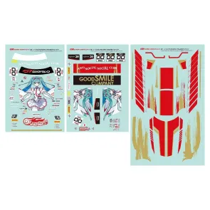 Hatsune Miku GSR Character Customization Series 052 Sticker Set for GSR Cars 1/10 Racing Miku SPA 2025 Ver.