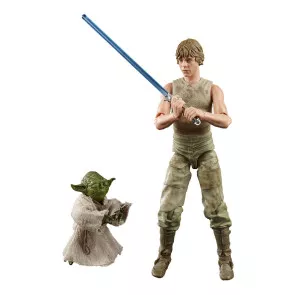 Star Wars V Luke Skywalker and Yoda Jedi Training Black Series Actionfiguren