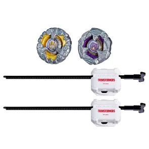 Beyblade X und Transformers Collab Bumblebee 3-60GP vs. Shockwave 5-80O