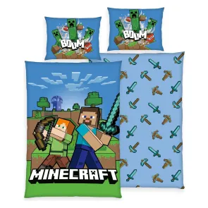 Minecraft Bettwäsche Boom 135 x 200 cm