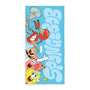 Spongebob Schwammkopf Velours-Handtuch 75 x 150 cm     