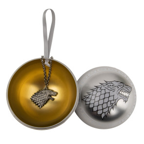 Game of Thrones Christbaumschmuck mit Halskette Stark
