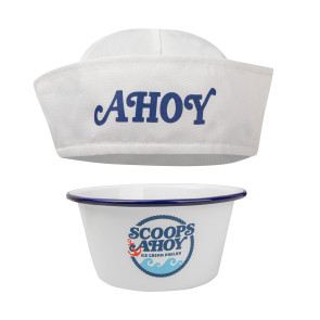 Stranger Things Eiscreme-Schüssel mit Matrosenmütze Scoops Ahoy