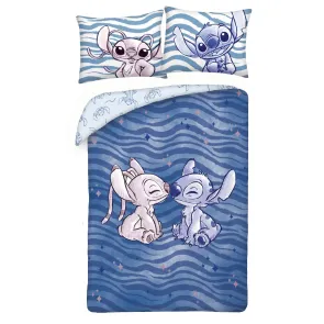 Lilo & Stitch Bettwäsche Stitch & Angel Waves 140 x 200 cm / 70 x 90 cm           
