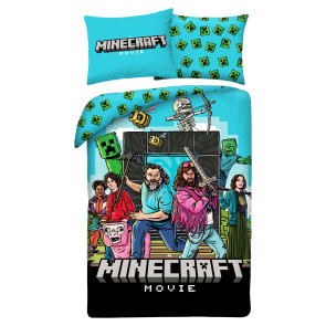 Minecraft Movie Bettwäsche Ver. 2 140 x 200 cm / 70 x 90 cm           