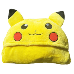 Pokémon Coral Decke mit Mütze Pikachu 120 x 150 cm