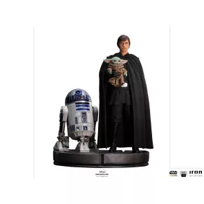 Star Wars The Mandalorian Legacy Replica Statue 1/4 Luke Skywalker, R2-D2 & Grogu 54 cm