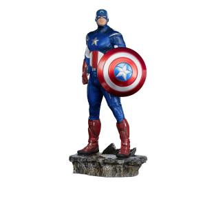 The Infinity Saga BDS Art Scale Statue 1/10 Captain America Battle of NY 23 cm