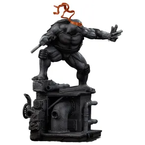 Teenage Mutant Ninja Turtles Art Scale Statue 1/10 Michelangelo Black and White Variant 26 cm heo exclusive