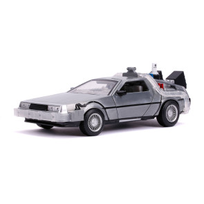 Zurück in die Zukunft DeLorean Time Machine Hollywood Rides Diecast Modellauto