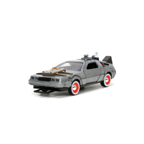 Zurück in die Zukunft III Hollywood Rides Diecast Modell 1/32 DeLorean Time Machine Free Rolling