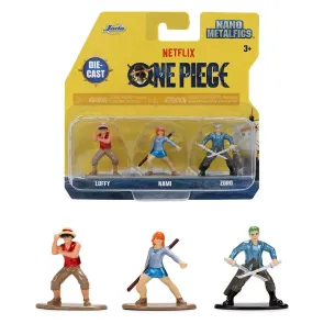 One Piece Nano Metalfigs Minifiguren 3er-Pack