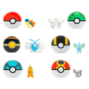 Pokémon Clip 'n' Go Minifiguren Poké Balls ver. 23 Sortiment (6)