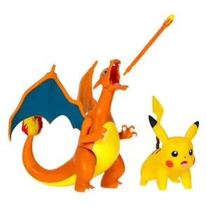 Pokémon Figuren 2er-Pack Glurak 11 cm & Pikachu 5 cm