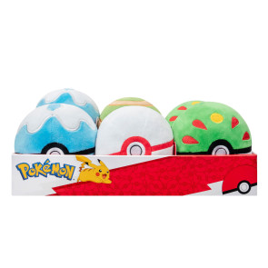 Pokémon Plüschfiguren Pokébälle 10 cm Sortiment (6)