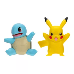 Pokémon Battle Figure First Partner Set Figuren 2er-Pack Shiggy #2, Pikachu #9