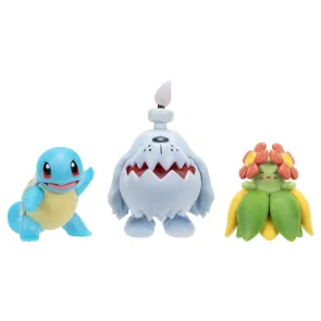 Pokémon Battle Figure Actionfiguren 3er-Pack Schiggy, Gruff & Blubella