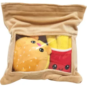 Yummis Together Plüschfiguren 2er-pack Burger & Pommes in Take Away Bag 21 cm       