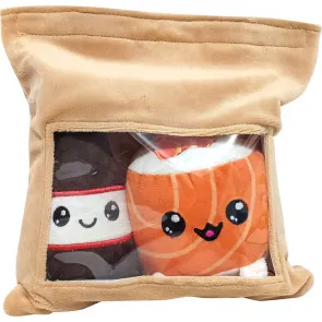 Yummis Together Plüschfiguren 2er-pack Uramaki & Soya in Take Away Bag 21 cm       